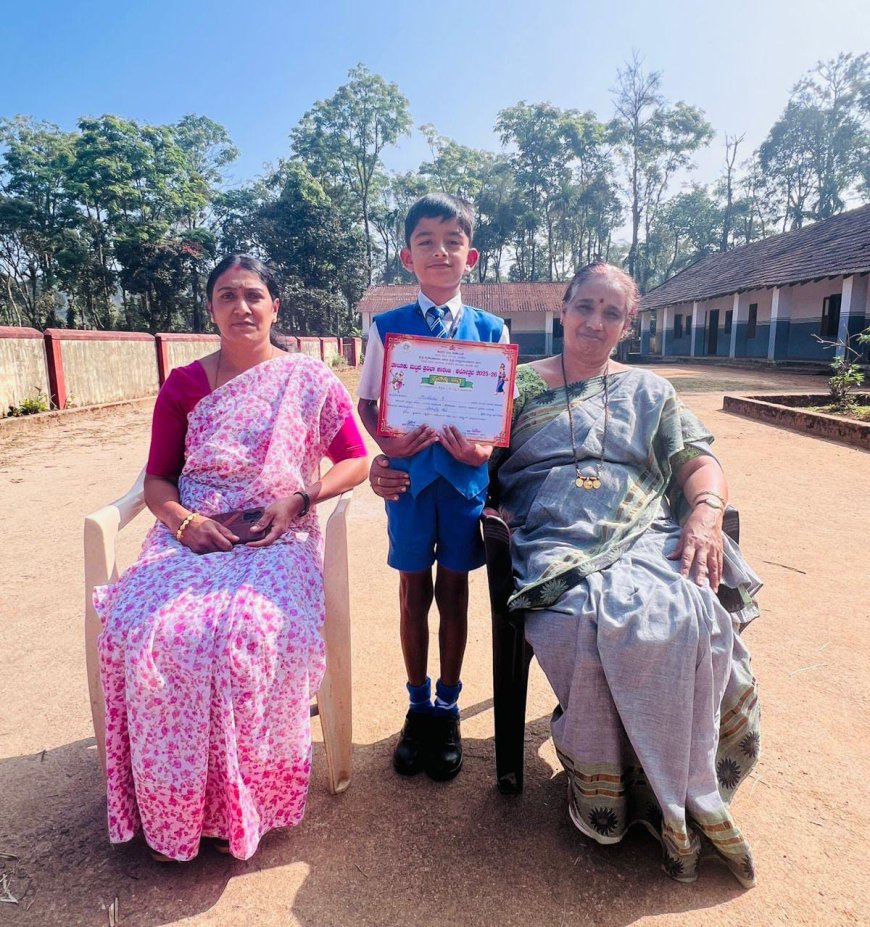 ತಾಲೂಕು ಮಟ್ಟದ ಪ್ರತಿಭಾಕಾರಂಜಿ: ದೇಶಭಕ್ತಿ ಗೀತೆ ಸ್ಪರ್ಧೆಯಲ್ಲಿ ಕಕ್ಕಬ್ಬೆ ಸರ್ಕಾರಿ ಶಾಲೆಯ ಮಿದ್ಲಾಜ್ ಪ್ರಥಮ