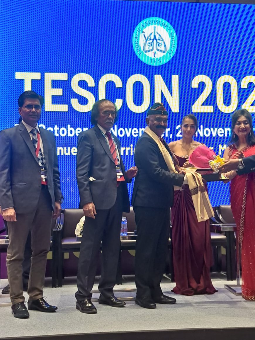 ನಿವೃತ್ತ ಲೆಪ್ಟಿನೆಂಟ್  ಜನರಲ್ ಡಾ. ಬಿ.ಎನ್.ಬಿ.ಎಂ.ಪ್ರಸಾದ್  ಅವರಿಗೆ ಥೋರಾಸಿಕ್ ಎಂಡೋ ಸ್ಕೋಪಿ ಸೊಸೈಟಿ ಆಫ್ ಇಂಡಿಯಾ  ಪ್ರಶಸ್ತಿ