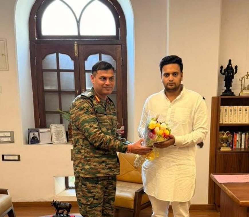 ಸಂಸದರನ್ನು ಭೇಟಿಯಾದ ಸೈನಿಕ ಶಾಲೆಯ ಪ್ರಾಂಶುಪಾಲರು