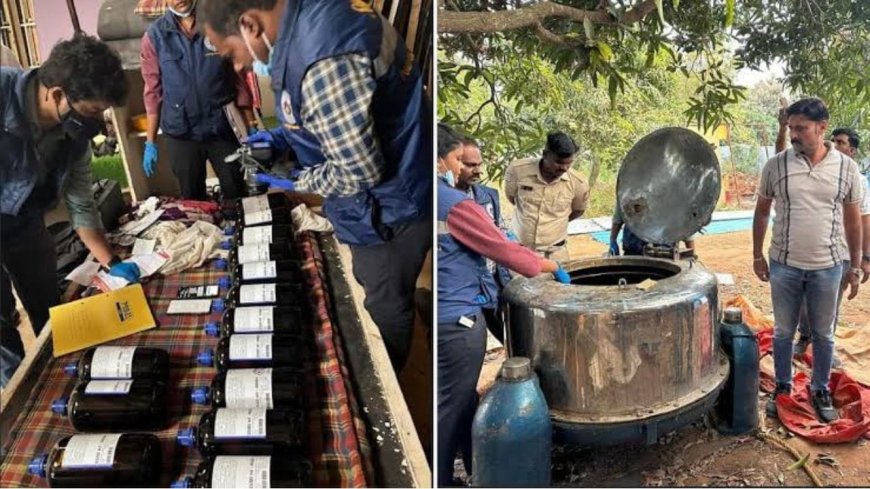 ಬೆಂಗಳೂರಿನಲ್ಲಿ ಡ್ರಗ್ಸ್ ಫ್ಯಾಕ್ಟರಿ ಪತ್ತೆ: 55.88 ಕೋಟಿ ರೂ. ಮೌಲ್ಯದ MDMA ವಶ