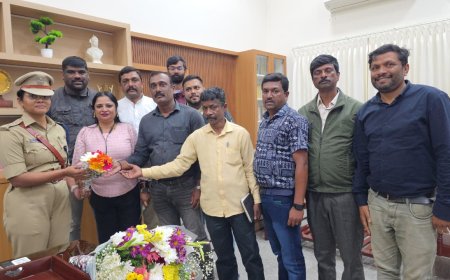 ನೂತನ ಎಸ್.ಪಿ  ಬಿಂದುಮಣಿ ಅವರಿಗೆ  ಸ್ವಾಗತ ಕೋರಿದ‌ ಕೊಡಗು ಜಿಲ್ಲಾ ಕಾರ್ಯನಿರತ ಪತ್ರಕರ್ತರ ಸಂಘ