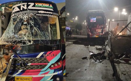 ದೇವನಹಳ್ಳಿಯಲ್ಲಿ ಟೋಲ್ ಬೂತ್‌ಗೆ ಬಸ್ ಡಿಕ್ಕಿ:  ರಕ್ಷಣೆಯ ನೆಪದಲ್ಲಿ ಪ್ರಯಾಣಿಕರ ಮೊಬೈಲ್ ಕಳ್ಳತನ