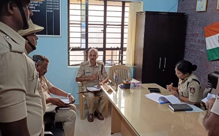 ಸಿದ್ದಾಪುರ ಮತ್ತು ಚೆಟ್ಟಳ್ಳಿ ಪೊಲೀಸ್ ಠಾಣೆಗಳಿಗೆ ನೂತನ ಎಸ್‌ಪಿ ಬಿಂದು ಮಣಿ ಭೇಟಿ