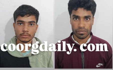 ಮೂರ್ನಾಡು:ತೋಟದ ಲೈನ್ ಮನೆಯಲ್ಲಿ ಗಾಂಜಾ ಮಾರಾಟ,ಅಸ್ಸಾಂ ಮೂಲದ ಮೂವರ ಬಂಧನ