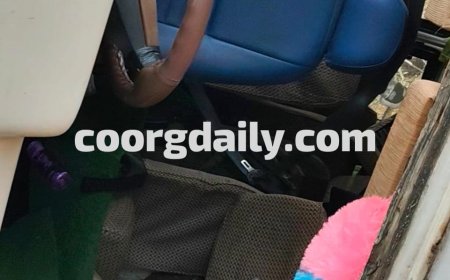 ಪೊನ್ನಂಪೇಟೆ:ಶಾಲಾ ಮಕ್ಕಳನ್ನು ಕರೆದುಕೊಂಡು ಹೋಗುತ್ತಿದ್ದ ಟಿಟಿ ವಾಹನ ಪಲ್ಟಿ:ವಿದ್ಯಾರ್ಥಿಗಳಿಗೆ ಗಾಯ