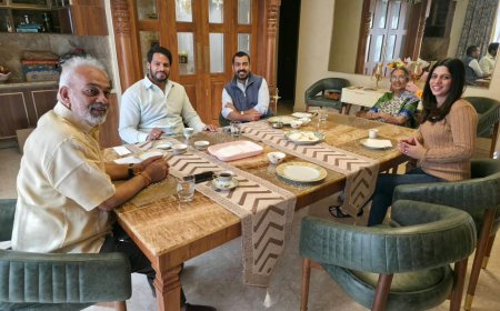 ಶಾಸಕ ಎ.ಮಂಜು ಅವರನ್ನು ಭೇಟಿಯಾದ ನಿಖಿಲ್ ಕುಮಾರಸ್ವಾಮಿ