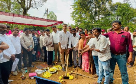 ಕೆದಮುಳ್ಳೂರುವಿನಲ್ಲಿ 16.83 ಕೋಟಿ ಅನುದಾನದಲ್ಲಿ ಮೊರಾರ್ಜಿ ದೇಸಾಯಿ ವಸತಿ ಶಾಲೆ ಕಟ್ಟಡಕ್ಕೆ ಶಾಸಕ ಎ.ಎಸ್ ಪೊನ್ನಣ್ಣ ಭೂಮಿ ಪೂಜೆ