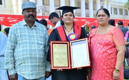 ಸುಂಟಿಕೊಪ್ಪ: ಸ್ನಾತಕೋತ್ತರ ಪದವಿಯಲ್ಲಿ ಬಿ.ಪಿ‌ ಕೃತಿಕಾ ಅವರಿಗೆ ಐದು ಚಿನ್ನದ ಪದಕ