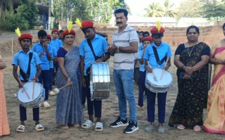 ಮಾಯಮುಡಿ ಸರ್ಕಾರಿ ಶಾಲೆಗೆ ನೂತನ ಬ್ಯಾಂಡ್ ಸೆಟ್ ಕೊಡುಗೆ