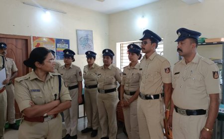 ಮಡಿಕೇರಿ: ಸೈಬರ್ ಕ್ರೈಂ ಠಾಣೆಗೆ ಭೇಟಿ‌ ನೀಡಿದ ಎಸ್‌ಪಿ ಬಿಂದುಮಣಿ