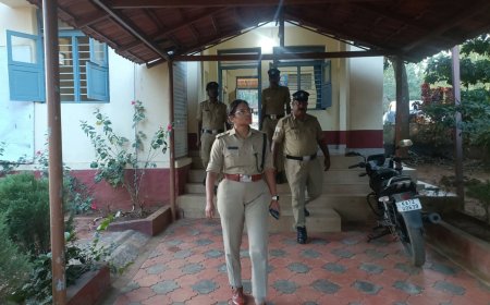 ತಿತಿಮತಿ ಮತ್ತು ಬಾಳೆಲೆ‌ ಉಪಠಾಣೆಗಳಿಗೆ‌ ಭೇಟಿ‌ ನೀಡಿ ಪರಿಶೀಲಿಸಿದ ಎಸ್.ಪಿ ಬಿಂದುಮಣಿ