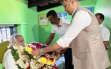 ಮಡಿಕೇರಿ; ಸಮಾಜ ಸೇವಕ ಬಾಬು ಚಂದ್ರ ಉಳ್ಳಾಗಡ್ಡಿ ಅವರ ಅಂತಿಮ‌ ದರ್ಶನ ಪಡೆದ ಶಾಸಕ ಎಎಸ್ ಪೊನ್ನಣ್ಣ