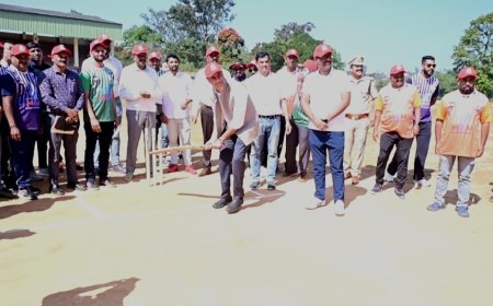 ಪತ್ರಕರ್ತರ ಸಂಕ್ರಾಂತಿ ಸಂಭ್ರಮ ಕ್ರಿಕೆಟ್ ಗೆ ಮಡಿಕೇರಿಯಲ್ಲಿ ಚಾಲನೆ;   ಪತ್ರಕರ್ತರು ಸಮಾಜದ ಕೇಂದ್ರ ಬಿಂದು ;ಶಾಸಕ ಎ. ಎಸ್ ಪೊನ್ನಣ್ಣ ಶ್ಲಾಘನೆ