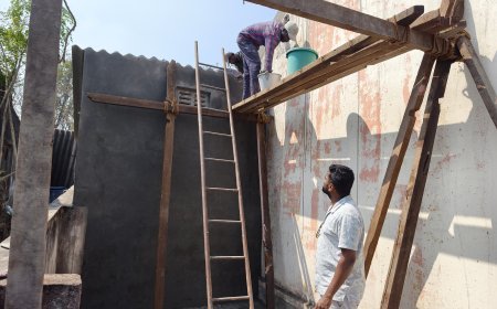 ಗ್ರಾ.ಪಂ ಸದಸ್ಯ ಕೆ.ಬಿ.ಶಂಶುದ್ಧೀನ್ ಅವರಿಂದ ಸುಂದರನಗರ ಅಂಗನವಾಡಿ ಅಭಿವೃದ್ಧಿ ಕಾಮಗಾರಿ ಪರಿಶೀಲನೆ