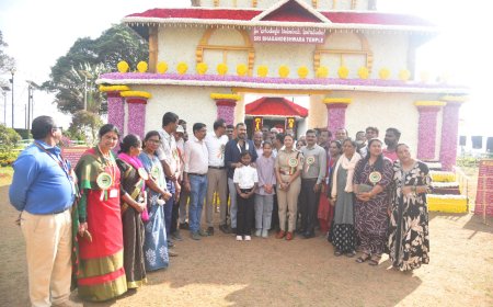 ರಾಜಾಸೀಟು ಉದ್ಯಾನವನದಲ್ಲಿ ಫಲಪುಷ್ಪ ಪ್ರದರ್ಶನಕ್ಕೆ ಶಾಸಕರಾದ ಡಾ.ಮಂತರ್ ಗೌಡ ಚಾಲನೆ