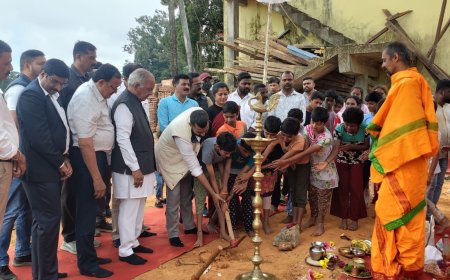 ಜನರಲ್ ತಿಮ್ಮಯ್ಯ ಜಿಲ್ಲಾ ಕ್ರೀಡಾಂಗಣದ ಬಳಿ ಸುಮಾರು 2.50 ಕೋಟಿ ರೂ ವೆಚ್ಚದಲ್ಲಿ ಬಾಲಕಿಯರ ನೂತನ ಕ್ರೀಡಾ ವಸತಿ ನಿಲಯ ನಿರ್ಮಾಣಕ್ಕೆ ಚಾಲನೆ