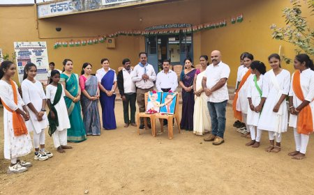 ಕೂಡ್ಲೂರು ಪ್ರೌಢಶಾಲೆಯಲ್ಲಿ ಸಂಭ್ರಮದ ಗಣರಾಜ್ಯೋತ್ಸವ