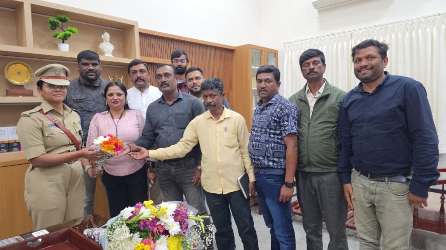 ನೂತನ ಎಸ್.ಪಿ  ಬಿಂದುಮಣಿ ಅವರಿಗೆ  ಸ್ವಾಗತ ಕೋರಿದ‌ ಕೊಡಗು ಜಿಲ್ಲಾ ಕಾರ್ಯನಿರತ ಪತ್ರಕರ್ತರ ಸಂಘ