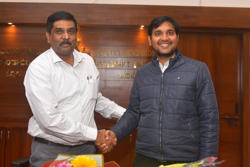 ಕೊಡಗು ಜಿಲ್ಲೆಯ ನೂತನ ಜಿಲ್ಲಾಧಿಕಾರಿಯಾಗಿ ಎಸ್.ಜೆ.ಸೋಮಶೇಖರ್ ಅಧಿಕಾರ ಸ್ವೀಕಾರ