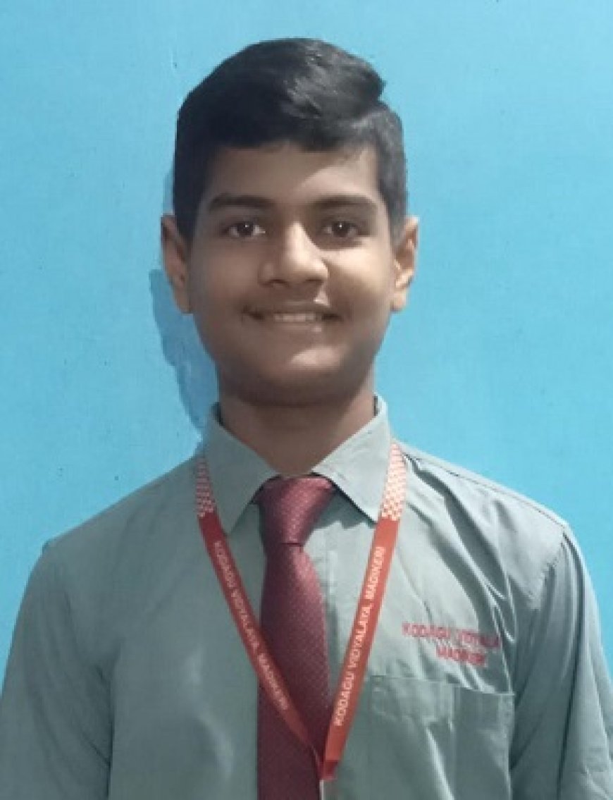 ಅಂಡರ್ -14 ಮಂಗಳೂರು ವಿಭಾಗದ ಕ್ರಿಕೆಟ್ ತಂಡಕ್ಕೆ ಕೆ.ಎಂ. ಆದಿತ್ಯ ಆಯ್ಕೆ