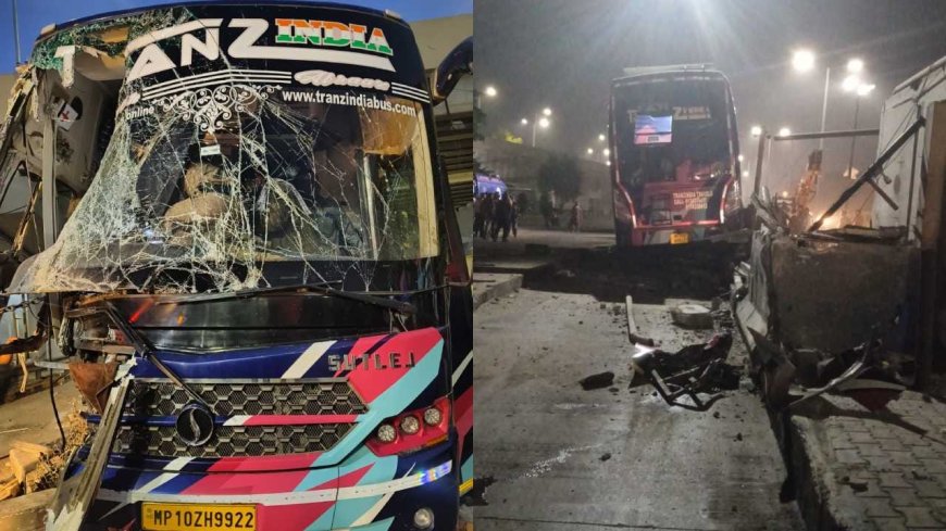 ದೇವನಹಳ್ಳಿಯಲ್ಲಿ ಟೋಲ್ ಬೂತ್‌ಗೆ ಬಸ್ ಡಿಕ್ಕಿ:  ರಕ್ಷಣೆಯ ನೆಪದಲ್ಲಿ ಪ್ರಯಾಣಿಕರ ಮೊಬೈಲ್ ಕಳ್ಳತನ