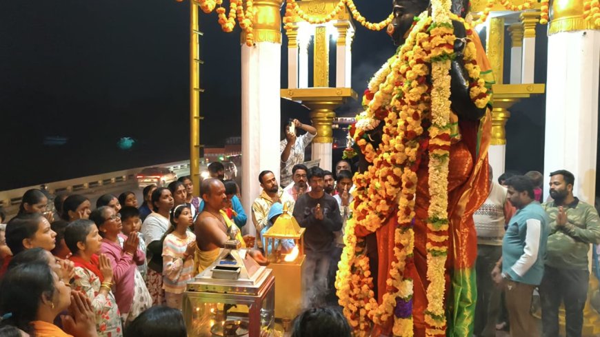 ಕುಶಾಲನಗರ : ಹುಣ್ಣಿಮೆ ಅಂಗವಾಗಿ ಕಾವೇರಿ ಪ್ರತಿಮೆಗೆ ವಿಶೇಷ ಪೂಜೆ :  ನದಿಗಳಿಗೆ ಕಲುಷಿತ ನೀರು ಹರಿಸದಂತೆ ಕ್ರಮ ಕೈಗೊಳ್ಳಬೇಕು : ಬಿ..ಟಿ.ಸಚ್ಚಿದಾನಂದ