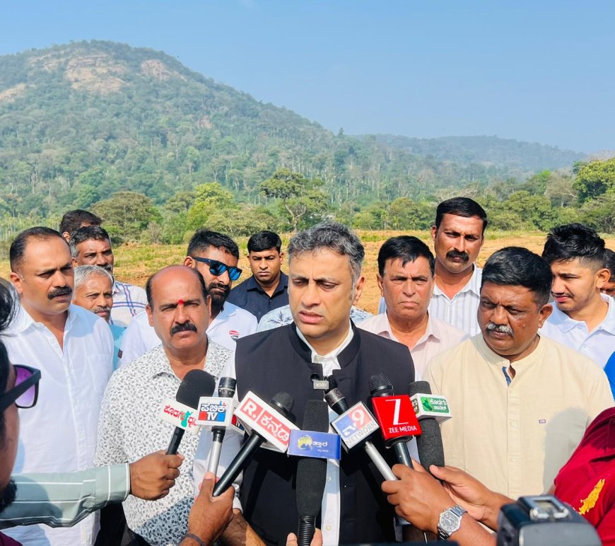 ವಿ.ಬಾಡಗ ಗ್ರಾಮದಲ್ಲಿ 11.5 ಎಕರೆಯಲ್ಲಿ ಕ್ರೀಡಾ ಸಂಕೀರ್ಣ ನಿರ್ಮಾಣ: ಶಾಸಕ ಎಎಸ್ ಪೊನ್ನಣ್ಣ