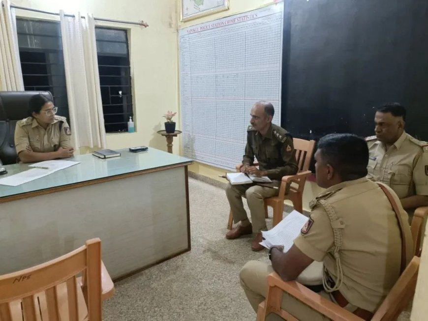 ನಾಪೋಕ್ಲು ಪೊಲೀಸ್ ಠಾಣೆಗೆ ನೂತನ ಪೊಲೀಸ್ ವರಿಷ್ಠಾಧಿಕಾರಿ  ಬಿಂದುಮಣಿ ಭೇಟಿ