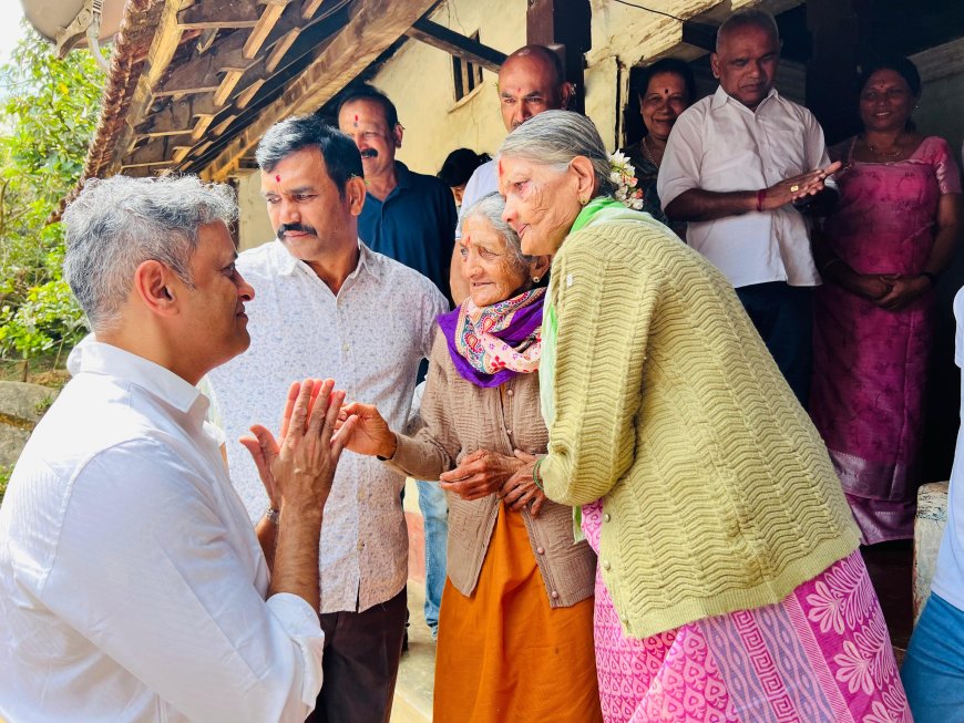 ಪಂದ್ಯಂಡ ಐನ್ ಮನೆಗೆ ಶಾಸಕ‌ ಎಎಸ್ ಪೊನ್ನಣ್ಣ ಭೇಟಿ