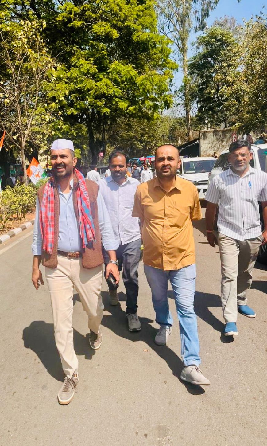 ಮನರೇಗಾ ಯೋಜನೆ ಮರು ಅನುಷ್ಠಾನಕ್ಕೆ ಆಗ್ರಹಿಸಿದ ರಾಜ್ ಭವನ ಚಲೋ;ಶಾಸಕ ಡಾ ಮಂತರ್ ಗೌಡ ಭಾಗಿ