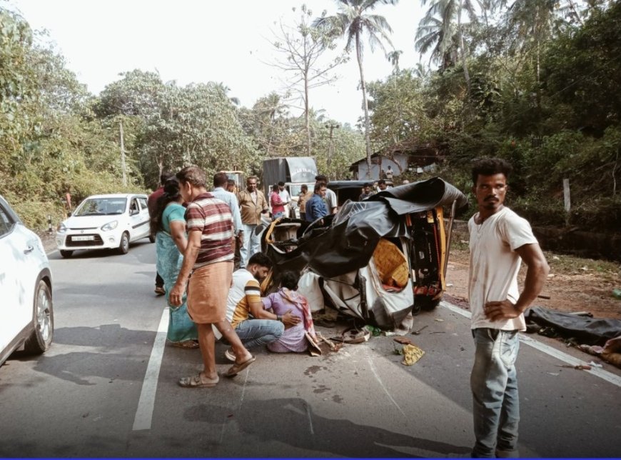 ಸಂಪಾಜೆ;ಕಾರು ಮತ್ತು ಆಟೋ ರಿಕ್ಷಾ ಡಿಕ್ಕಿ;ರಿಕ್ಷಾ ಚಾಲಕ ಮೃತ್ಯು