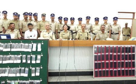 ಮೂರು ತಿಂಗಳಲ್ಲಿ 104 ಮೊಬೈಲ್ ಫೋನ್ ಪತ್ತೆ ಹಚ್ಚಿದ‌ ಕೊಡಗಿನ ಸೈಬರ್ ಕ್ರೈಮ್ ಪೊಲೀಸರು