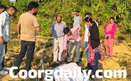 ಹಾಲುಗುಂದ;ವಿದ್ಯುತ್ ತಂತಿ ತಗುಲಿ‌ ಕಾಫಿ ಬೆಳಗಾರ ದುರ್ಮರಣ