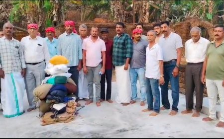 ಪಯ್ಯವೂರು ಶಿವ ದೇವಾಲಯದ ಊಟ್‍ಮಹೋತ್ಸವ; ಎತ್ತು ಪೋರಾಟ್‍ನೊಂದಿಗೆ ತೆರಳಿ ಅಕ್ಕಿ ಅಳೆಯುವ ಶಾಸ್ತ್ರ