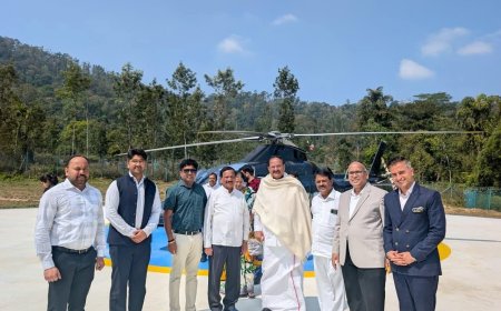 ಮಾಜಿ ಉಪರಾಷ್ಟ್ರಪತಿ ವೆಂಕಯ್ಯ ನಾಯ್ಡು ಅವರನ್ನು ಸ್ವಾಗತಿಸಿದ ಮಾಜಿ ಶಾಸಕದ್ವಯರು