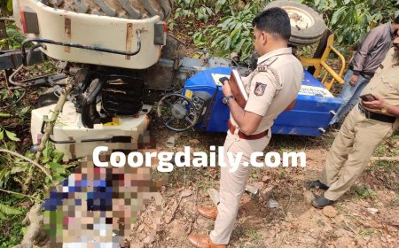 ಸಿದ್ದಾಪುರ;ಟ್ರ್ಯಾಕ್ಟರ್ ಪಲ್ಟಿಯಾಗಿ ಚಾಲಕ ಸಾವು