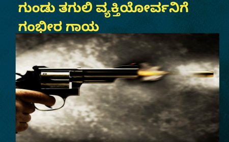 ಸಿದ್ದಾಪುರ; ಮನೆಯ ಹಿಂಭಾಗದಲ್ಲಿ ಕೆಲಸ ಮಾಡುತ್ತಿದ್ದ ಸಂದರ್ಭದಲ್ಲಿ ಗುಂಡು ತಗುಲಿ ವ್ಯಕ್ತಿಯೋರ್ವನಿಗೆ ಗಂಭೀರ ಗಾಯ