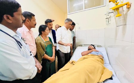ನಾಪೋಕ್ಲುವಿನಲ್ಲಿ ಹಲ್ಲೆಗೊಳಗಾದ ಯುವಕನ ಆರೋಗ್ಯ ವಿಚಾರಿಸಿದ ಶಾಸಕ ಎಎಸ್ ಪೊನ್ನಣ್ಣ