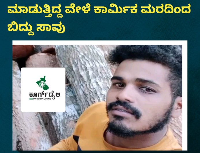 ವಿರಾಜಪೇಟೆ: ಮರ ಕಪಾತ್ ಮಾಡುತ್ತಿದ್ದ ವೇಳೆ ಕಾರ್ಮಿಕ ಮರದಿಂದ ಬಿದ್ದು ಸಾವು