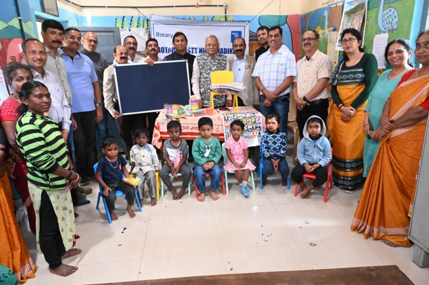 ಅಂಗನವಾಡಿ ಕೇಂದ್ರಗಳಿಗೆ ಮಿಸ್ಟಿ ಹಿಲ್ಸ್ ವತಿಯಿಂದ ಕೊಡುಗೆ