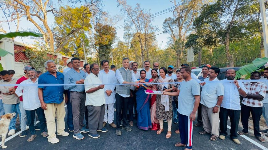 2.50 ಕೋಟಿ ವೆಚ್ಚದಲ್ಲಿ ಪೂರ್ಣಗೊಂಡ ತಿತಿಮತಿ-ಪಾಲಿಬೆಟ್ಟ ಸಂಪರ್ಕ ರಸ್ತೆ  ಉದ್ಘಾಟನೆ