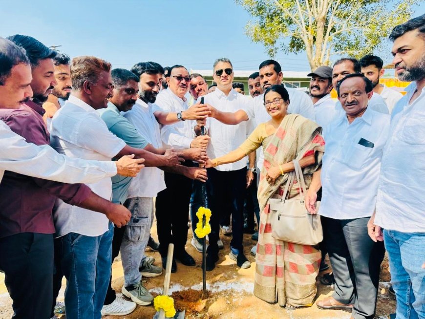 ಪಾಲಿಬೆಟ್ಟ; ಯಂಗ್ ಇಂಡಿಯಾ ನೂತನ‌ ಕಟ್ಟಡ ನಿರ್ಮಾಣಕ್ಕೆ ಶಾಸಕ ಎಎಸ್ ಪೊನ್ನಣ್ಣ ಚಾಲನೆ