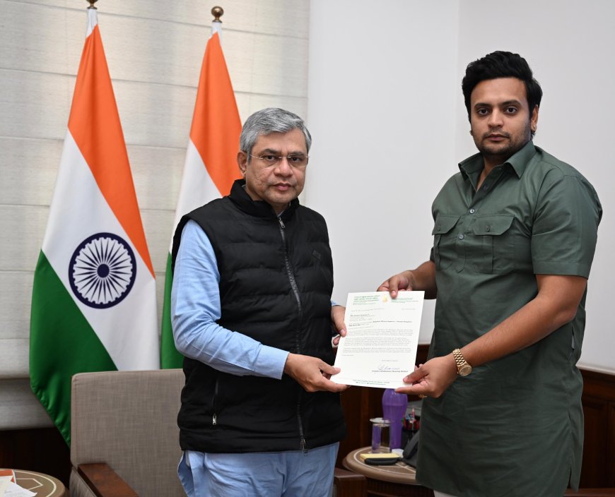 ಮೈಸೂರು-ಕುಶಾಲನಗರ ರೈಲ್ವೆ ಯೋಜನೆ ಪುನಾರಂಭಿಸಲು ಅಶ್ವಿನ್‌ ವೈಷ್ಣವ್‌ಗೆ ಯದುವೀರ್‌ ಮನವಿ;  ಭೂ ಸ್ವಾಧೀನ ಪ್ರಕ್ರಿಯೆಗೆ ಚಾಲನೆ ನೀಡಲು ಕ್ರಮ ಕೈಗೊಳ್ಳಬೇಕೆಂದು ಸಂಸದರ ಪತ್ರ