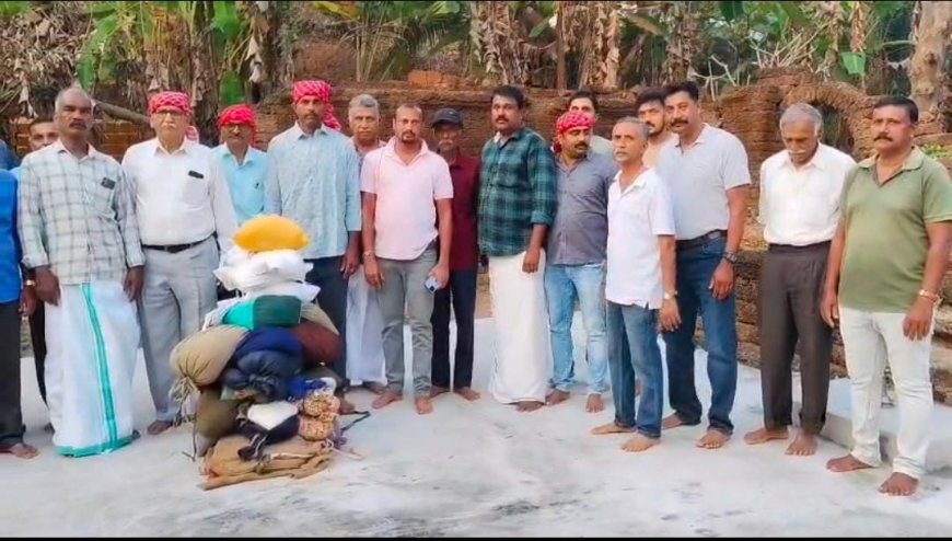 ಪಯ್ಯವೂರು ಶಿವ ದೇವಾಲಯದ ಊಟ್‍ಮಹೋತ್ಸವ; ಎತ್ತು ಪೋರಾಟ್‍ನೊಂದಿಗೆ ತೆರಳಿ ಅಕ್ಕಿ ಅಳೆಯುವ ಶಾಸ್ತ್ರ