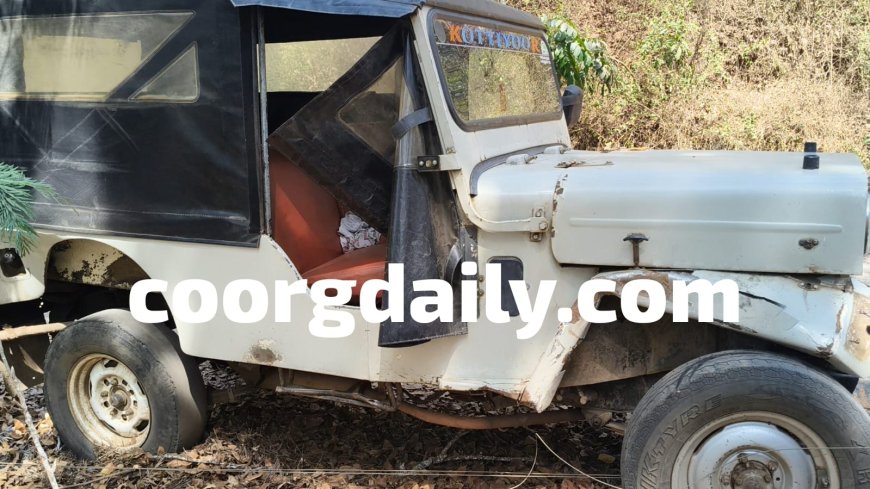 ಸಿದ್ದಾಪುರ;ಕಾಡಾನೆ ದಾಳಿ: ಜೀಪು ಜಖಂ, ಮಹಿಳೆಗೆ ಗಂಭೀರ ಗಾಯ