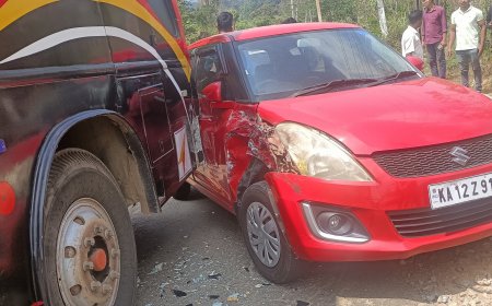 ವೀರಾಜಪೇಟೆಯಲ್ಲಿ ಸರಣಿ ಅಪಘಾತ