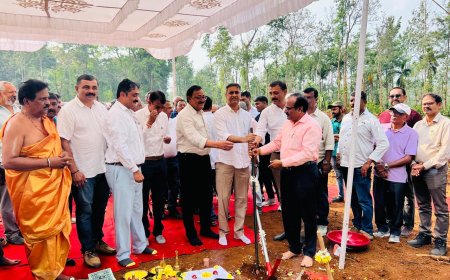 ಬಾಳೆಲೆಯಲ್ಲಿ ರೂ. 27.23 ಕೋಟಿ ವೆಚ್ಚದಲ್ಲಿ 66/11 ಕೆವಿಎ ಸಾಮರ್ಥ್ಯದ ನೂತನ ವಿದ್ಯುತ್ ವಿತರಣಾ ಕೇಂದ್ರ ಸ್ಥಾಪನೆಗೆ ಶಾಸಕ ಪೊನ್ನಣ್ಣ ಭೂಮಿಪೂಜೆ