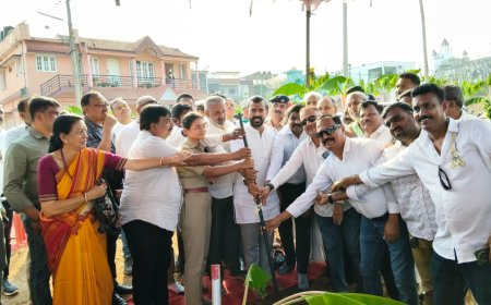 ಕುಶಾಲನಗರ : ರೂ.2.04 ಕೋಟಿ ವೆಚ್ಚದ ನೂತನ ಸಂಚಾರಿ ಪೊಲೀಸ್ ಠಾಣೆ  ಕಟ್ಟಡದ ಶಂಕುಸ್ಥಾಪನೆ