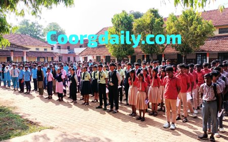 ನಾಪೋಕ್ಲು: ಕೆಪಿಎಸ್ ಶಾಲೆಯಲ್ಲಿ ಯಶಸ್ವಿಯಾಗಿ ನಡೆದ ಮೊದಲದಿನದ ಎಸ್ ಎಸ್ ಎಲ್ ಸಿ ಪರೀಕ್ಷೆ