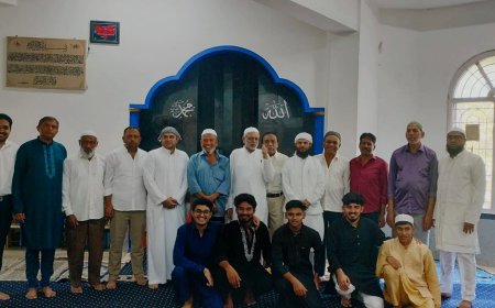 ನಾಪೋಕ್ಲು; ಮದೀನಾ ಮಸೀದಿಯಲ್ಲಿ ಸಂಭ್ರಮದ ಈದುಲ್ ಫಿತರ್ ಆಚರಣೆ